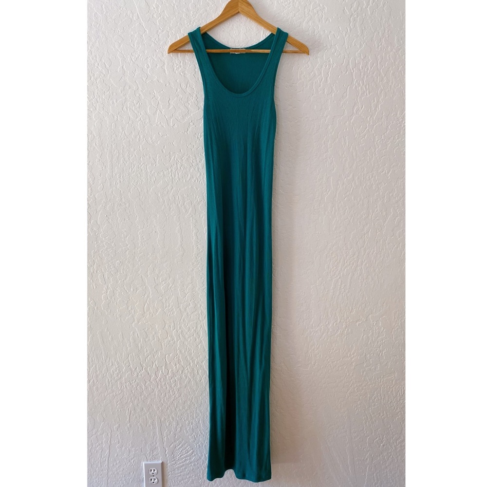 Emerald green maxi dress
